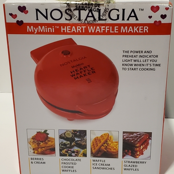 Dorm Kitchen Starter Bundle Heart Waffle Maker Silicone Utensils & Cutting Board - Picture 6 of 8